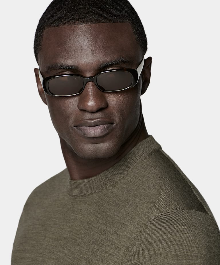 Green Merino Crewneck
