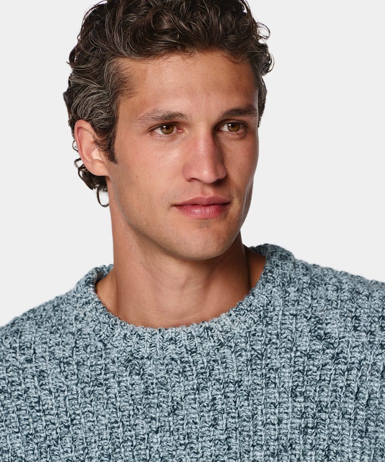 Mid Blue Moulin&eacute; Crewneck