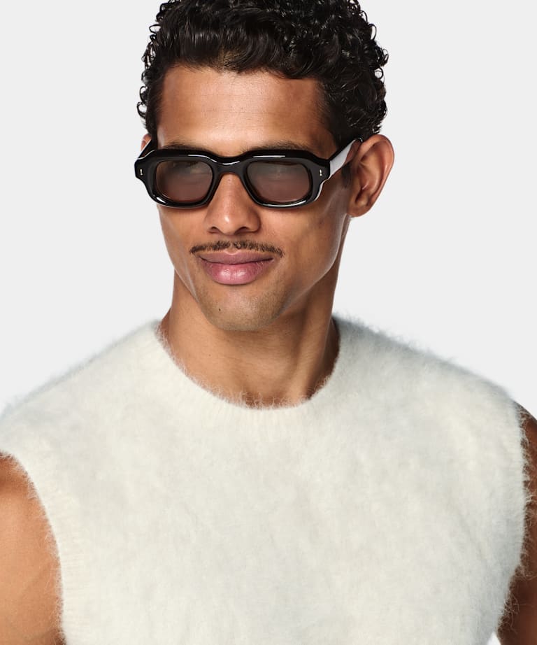 Off-White Shaggy Sleeveless Crewneck