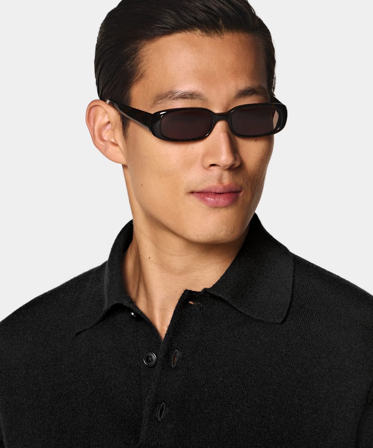 Poloshirt schwarz