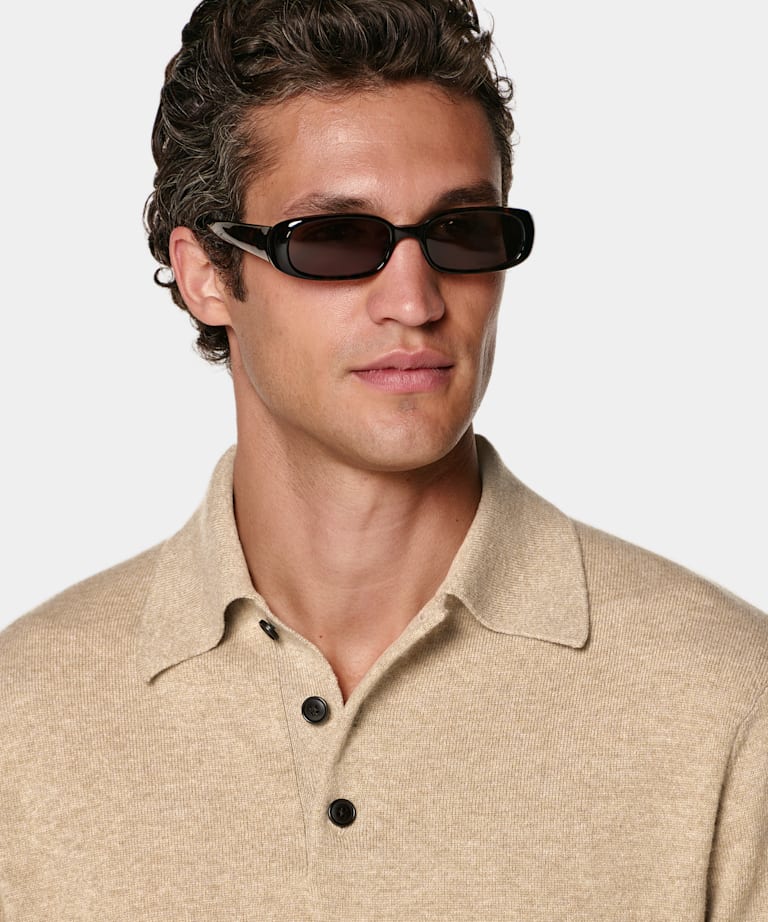 Poloshirt Mittelbraun