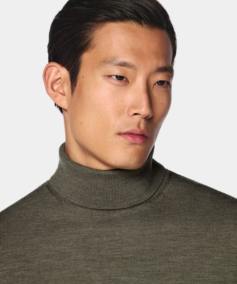 Mid Green Turtleneck