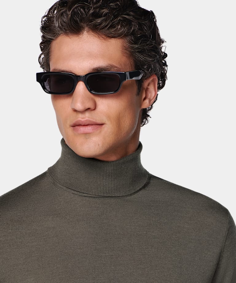 Green Turtleneck