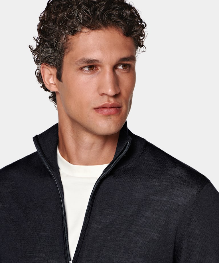 Navy Half Zip