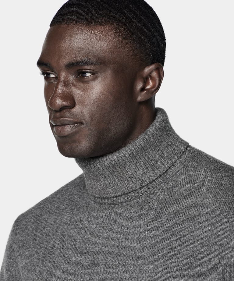 Mid Grey Turtleneck