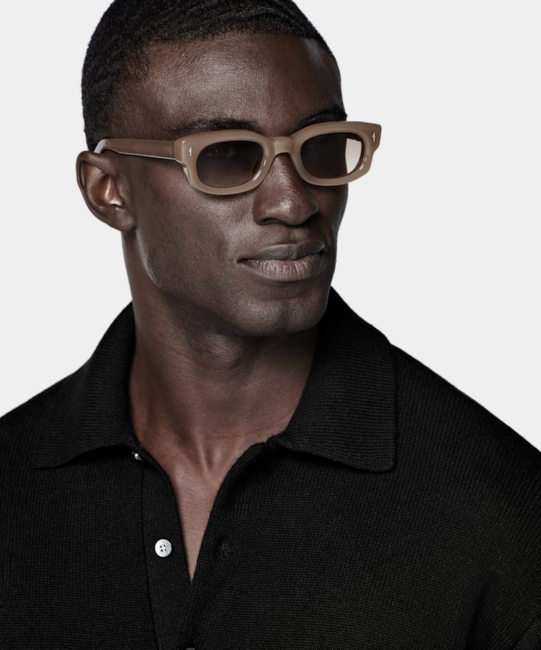 Black Long Sleeve Polo