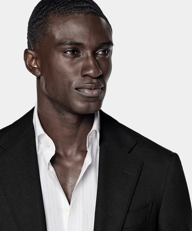 Traje Havana negro corte Tailored