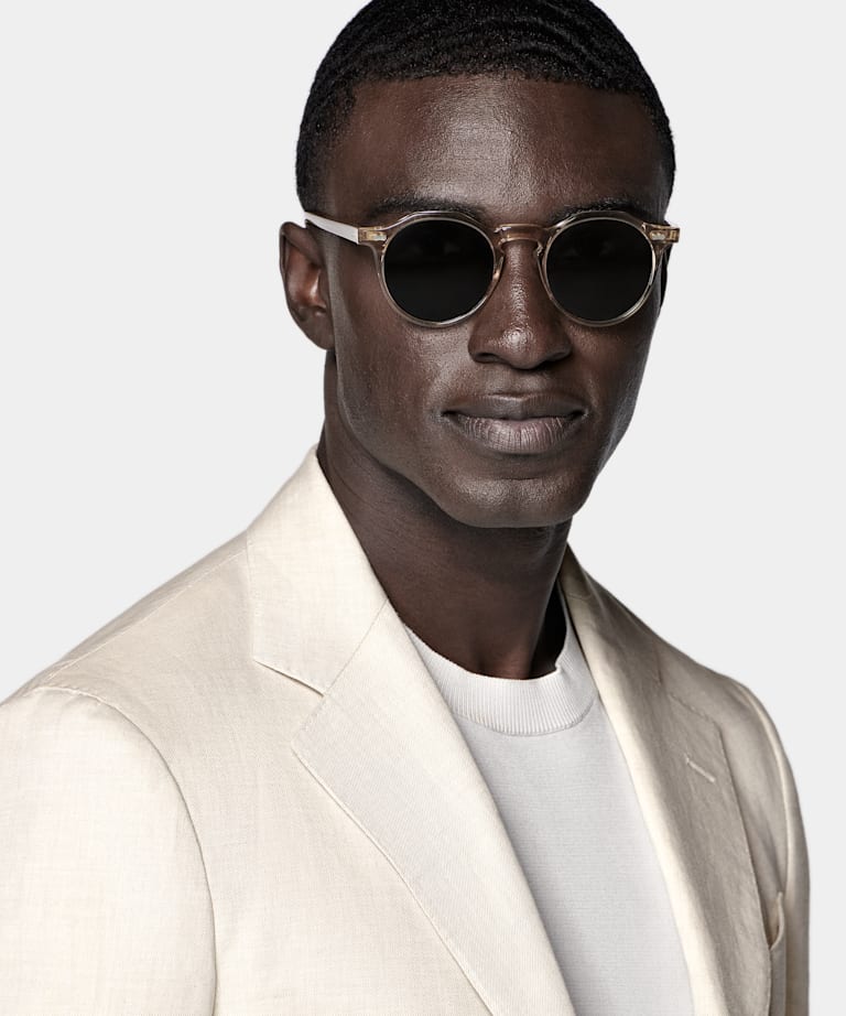 Sand Tailored Fit Havana Suit
