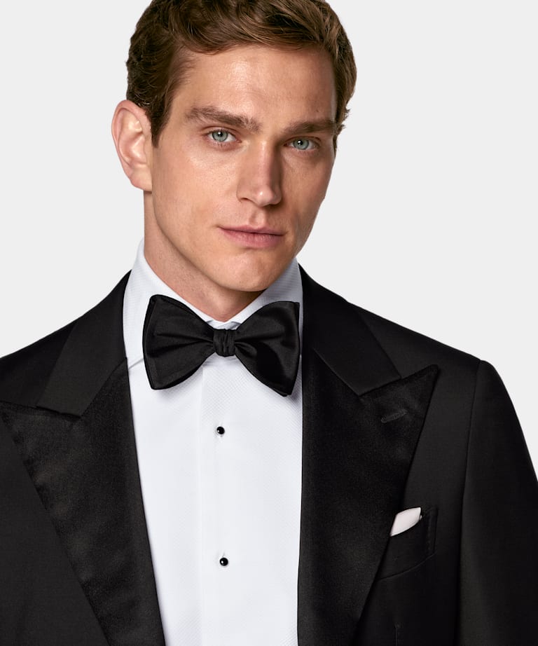 Black Three-Piece Tailored Fit Havana Tuxedo