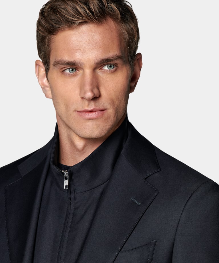 Traje Havana azul marino corte Tailored