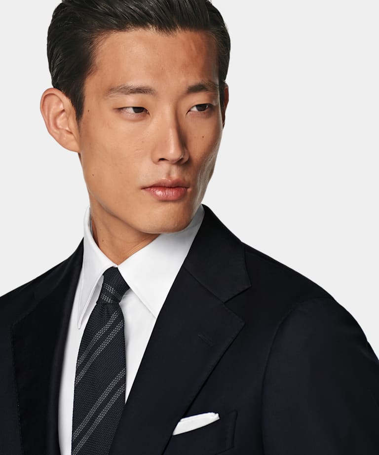 Navy Tailored Fit Havana Suit