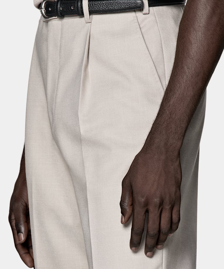 Traje Roma gris topo claro corte Relaxed
