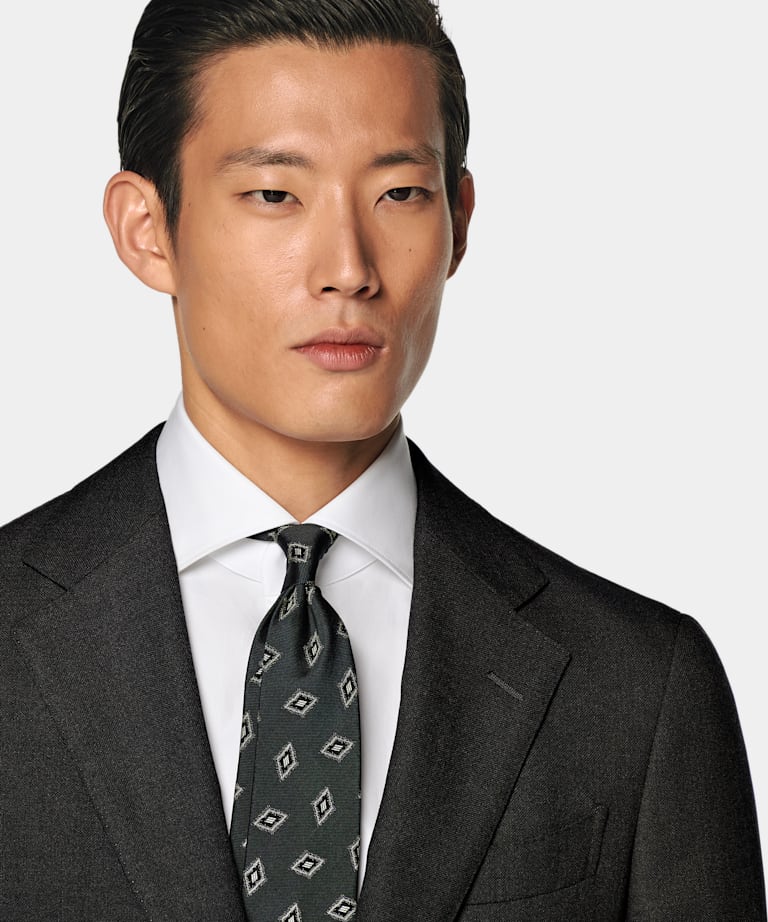 Traje Havana gris oscuro corte Tailored