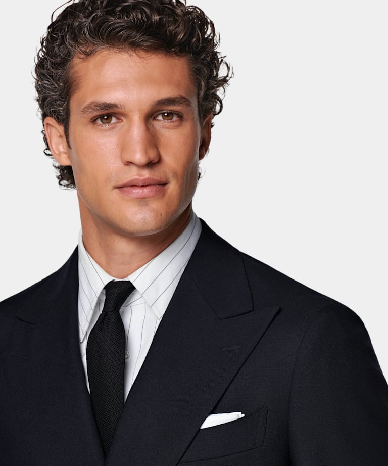 Traje Havana azul marino corte Tailored