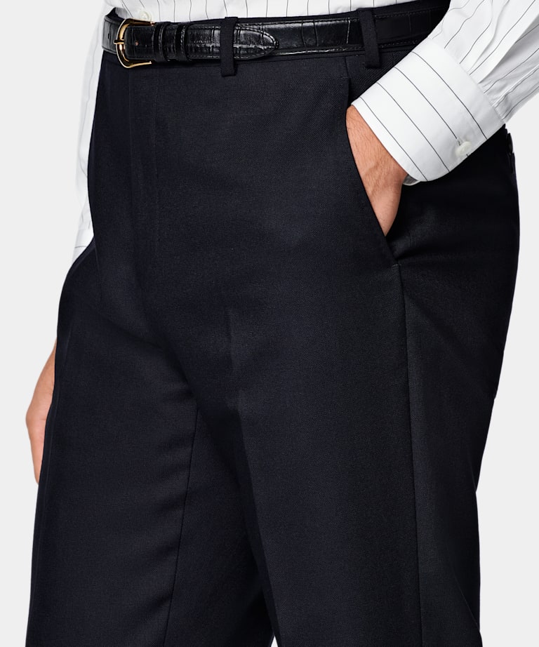 Traje Havana azul marino corte Tailored