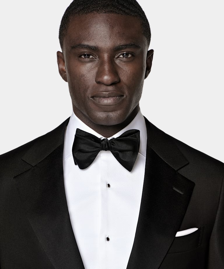 Esmoquin Milano negro corte Tailored