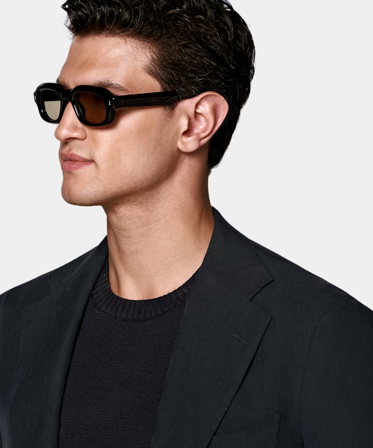 Navy Relaxed Fit Roma Suit