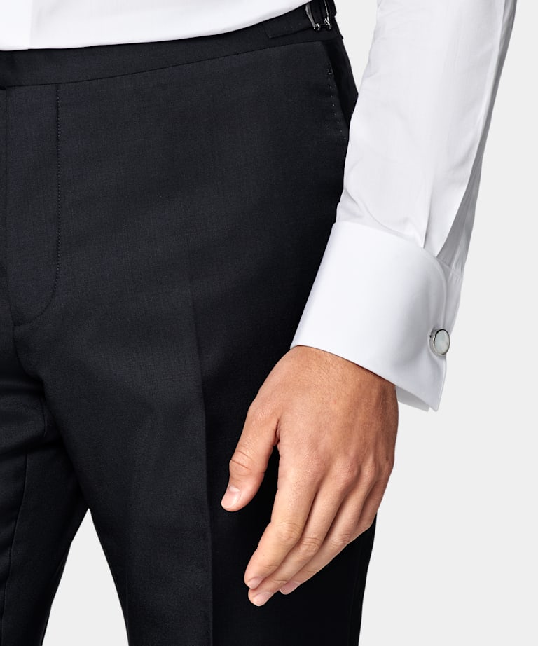  Navy Tailored Fit Lazio Tuxedo