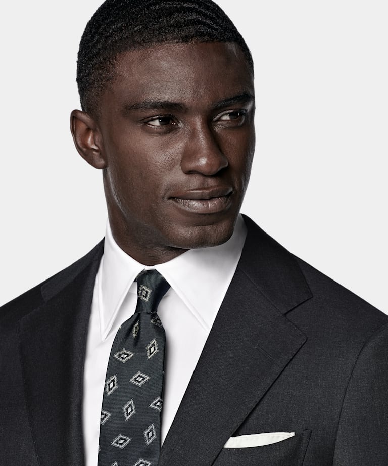 Dark Grey Perennial Tailored Fit Havana Suit