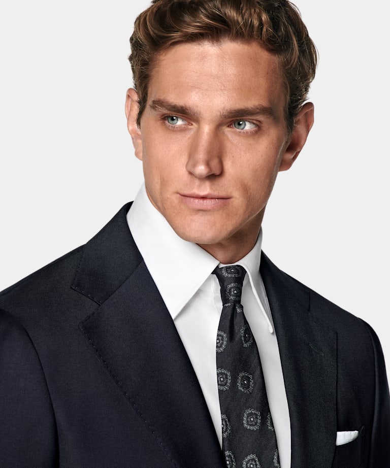 Navy Perennial Tailored Fit Havana Suit