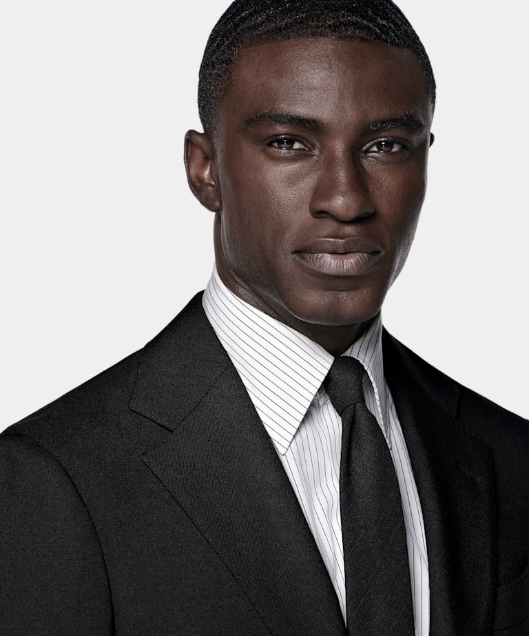 Black Tailored Fit Havana Suit