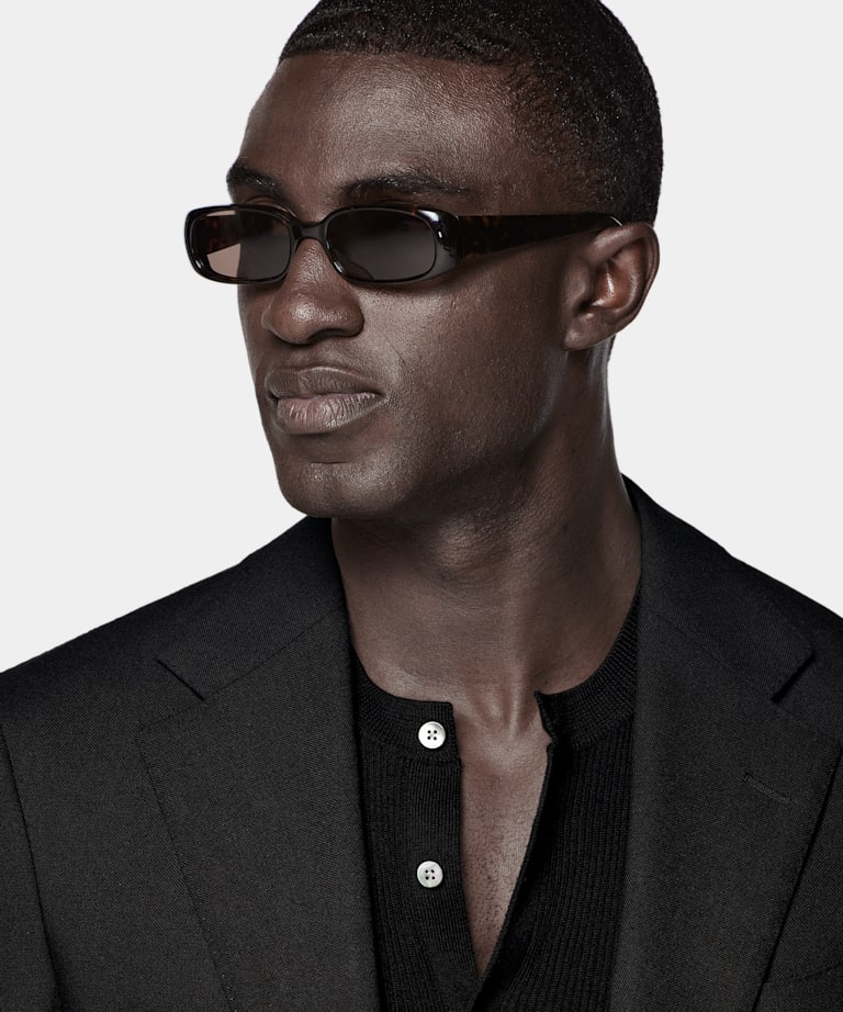 Black Tailored Fit Havana Suit