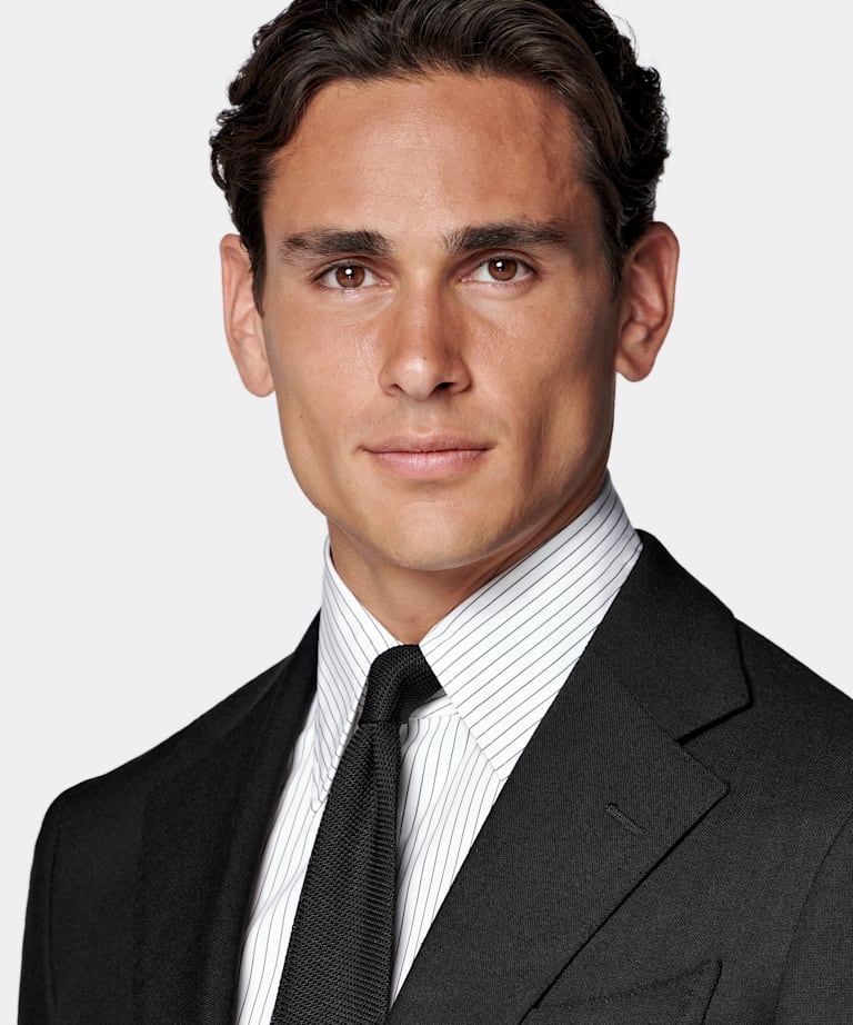 Black Tailored Fit Havana Suit