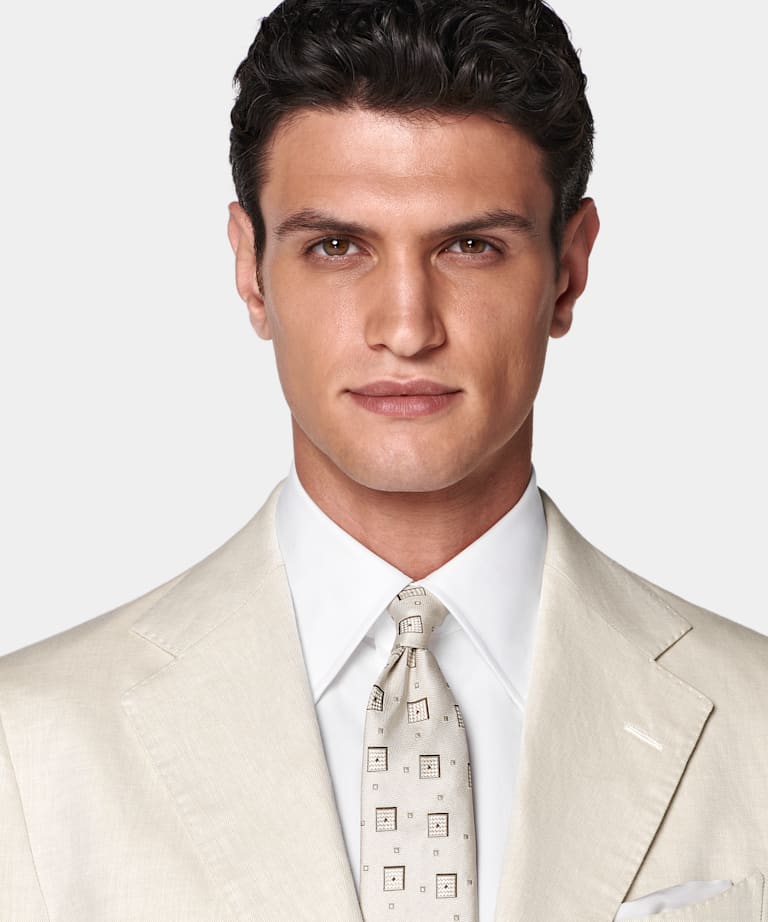 Sand Tailored Fit Havana Suit