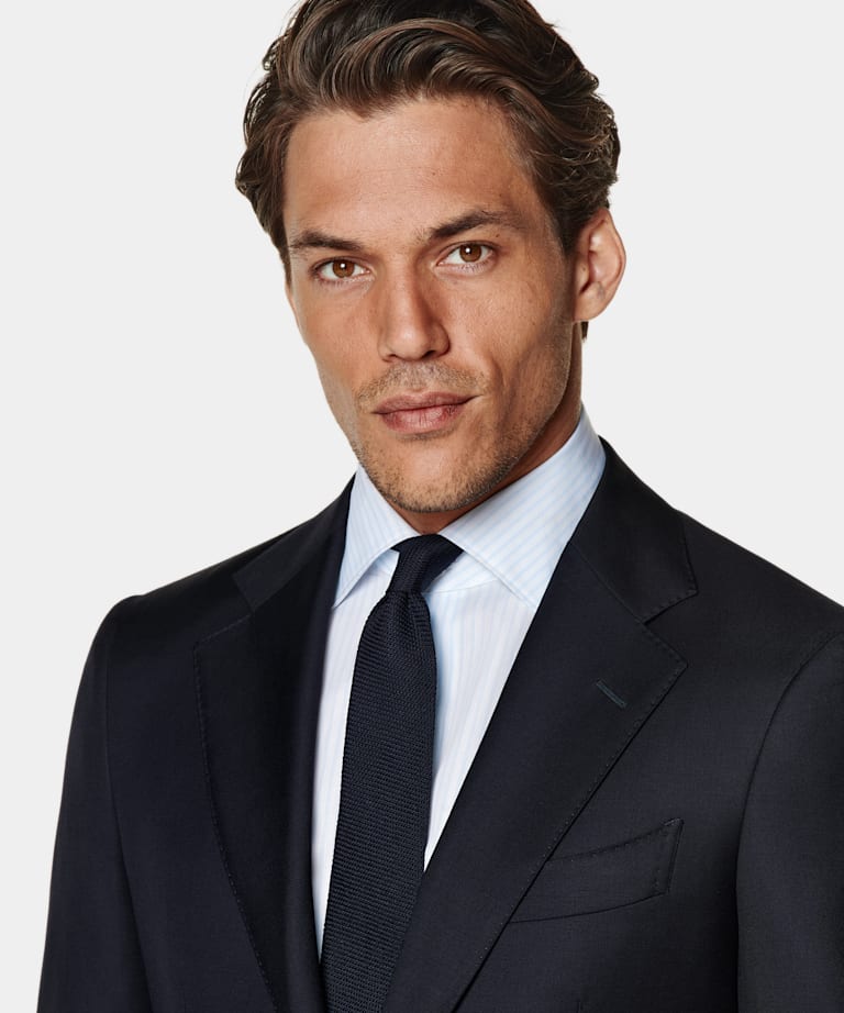 Navy Tailored Fit Havana Suit