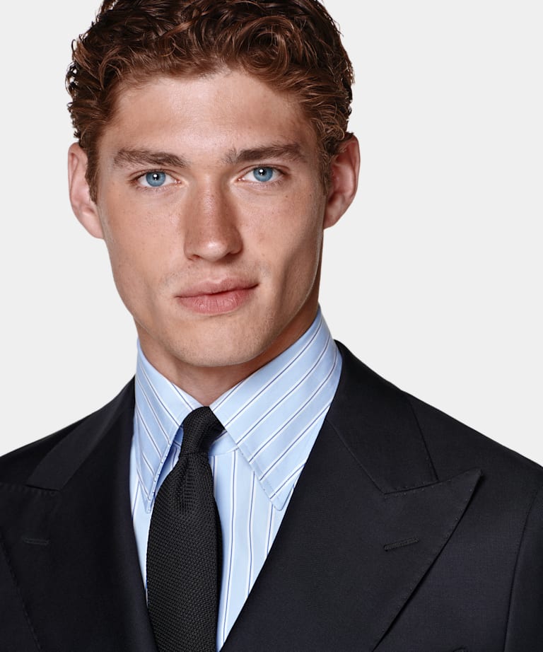 Navy Tailored Fit Havana Suit