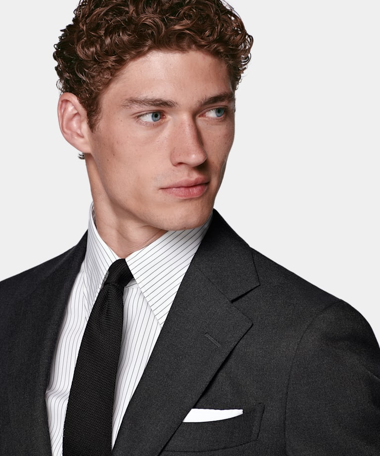 Dark Grey Tailored Fit Havana Suit