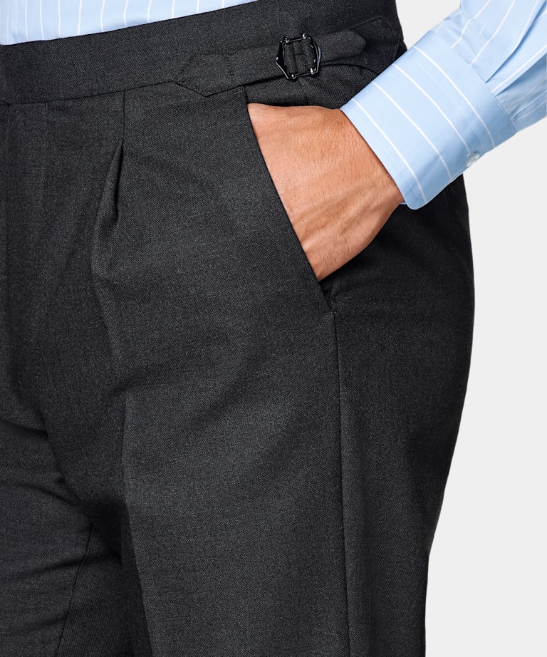 Dark Grey Tailored Fit Havana Suit