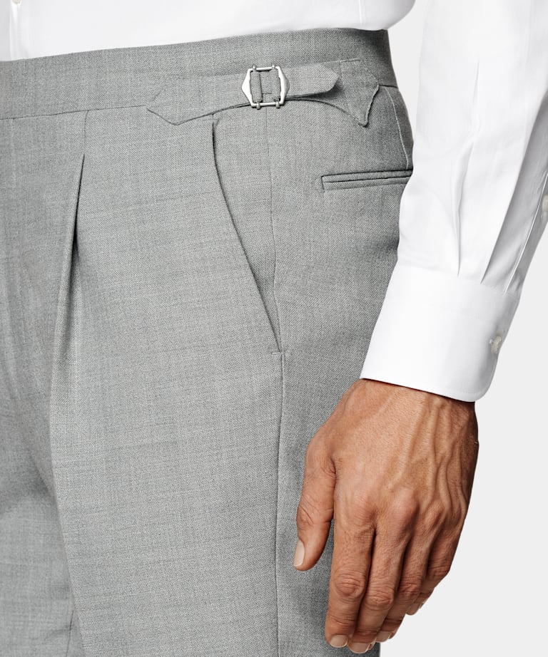 Light Grey Tailored Fit Havana Suit