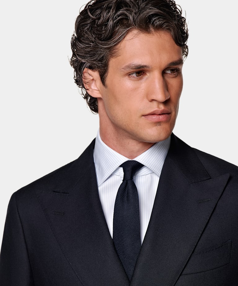 Navy Tailored Fit Havana Suit
