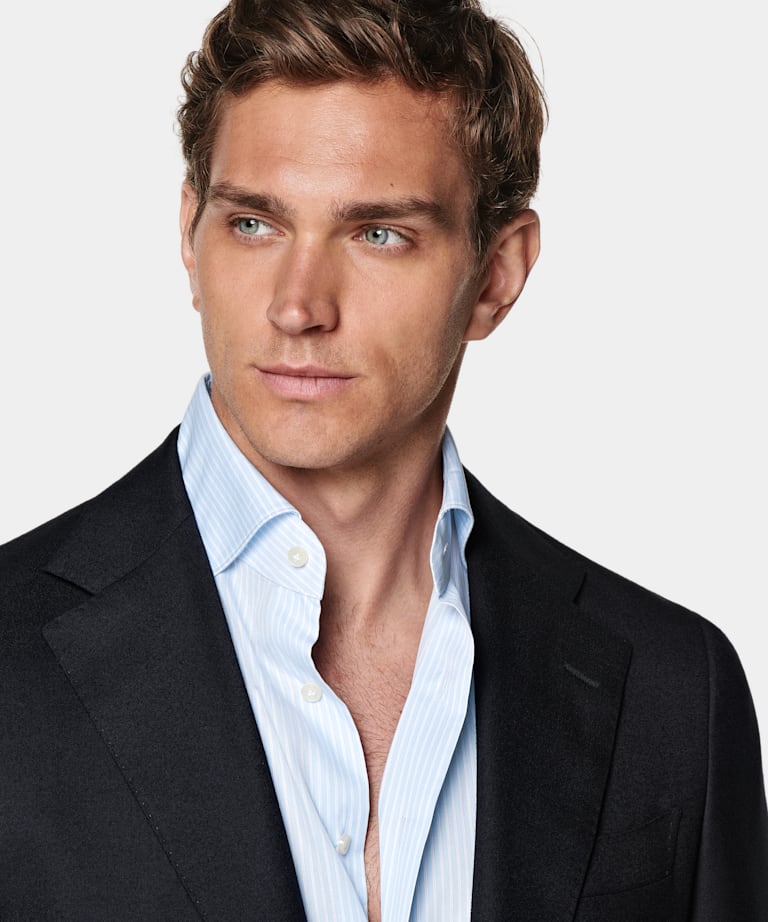 Navy Tailored Fit Havana Suit