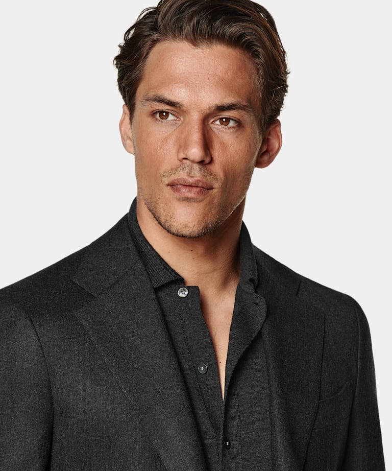 Traje Havana gris oscuro corte Tailored