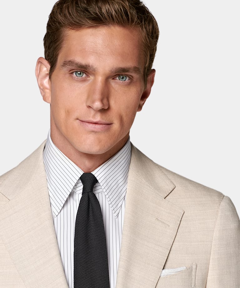 Sand Tailored Fit Havana Suit