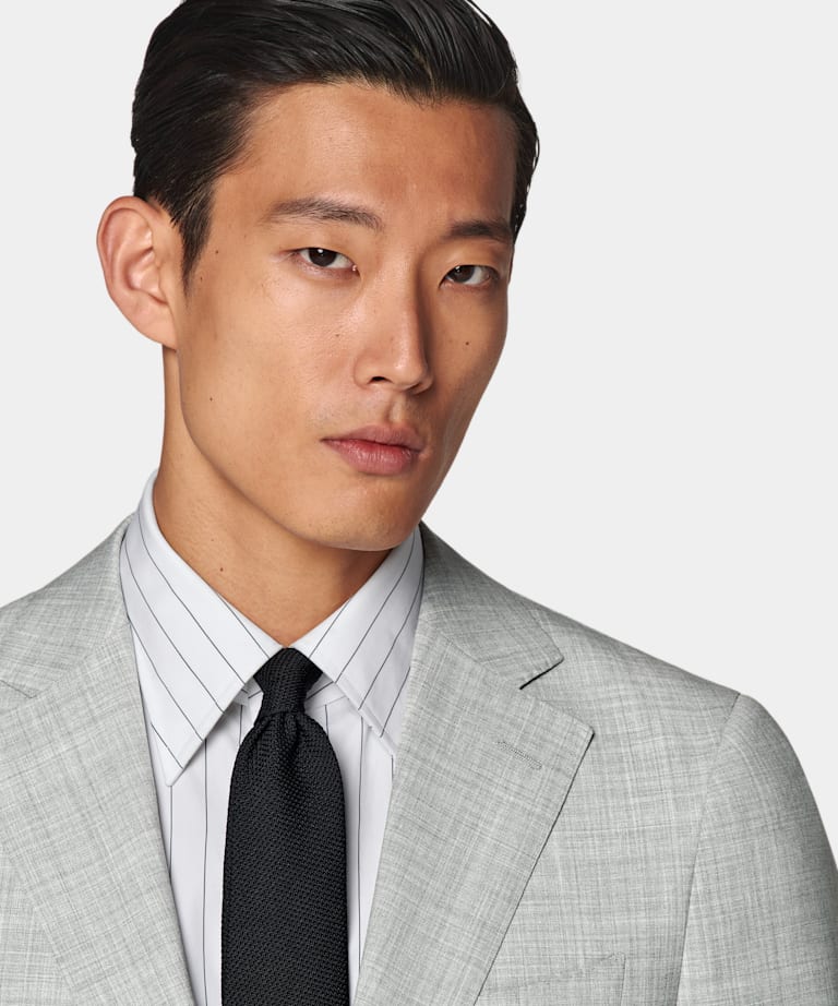 Light Grey Perennial Tailored Fit Havana Suit