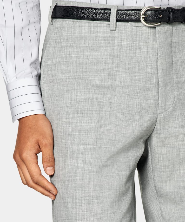 Light Grey Perennial Tailored Fit Havana Suit