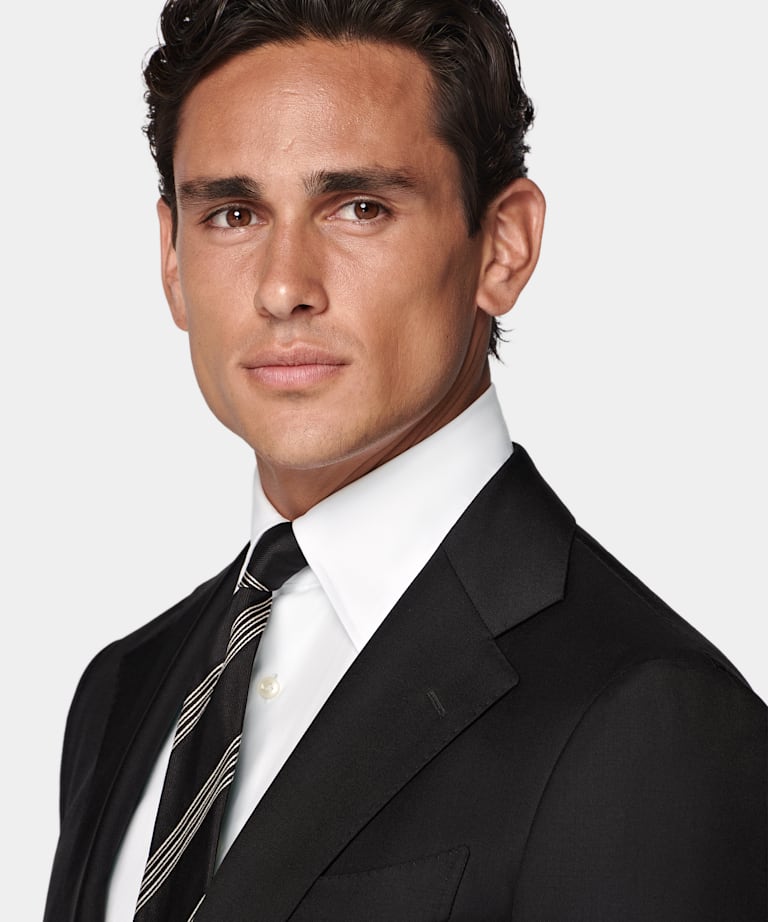 Black Tailored Fit Havana Suit