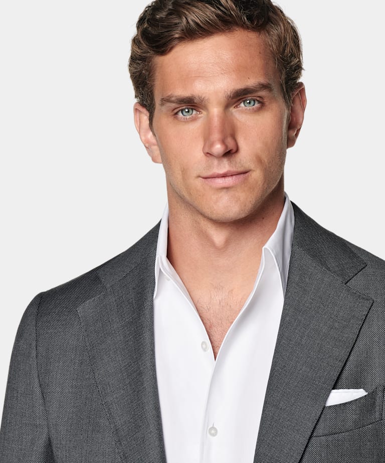  Dark Grey Tailored Fit Havana Suit