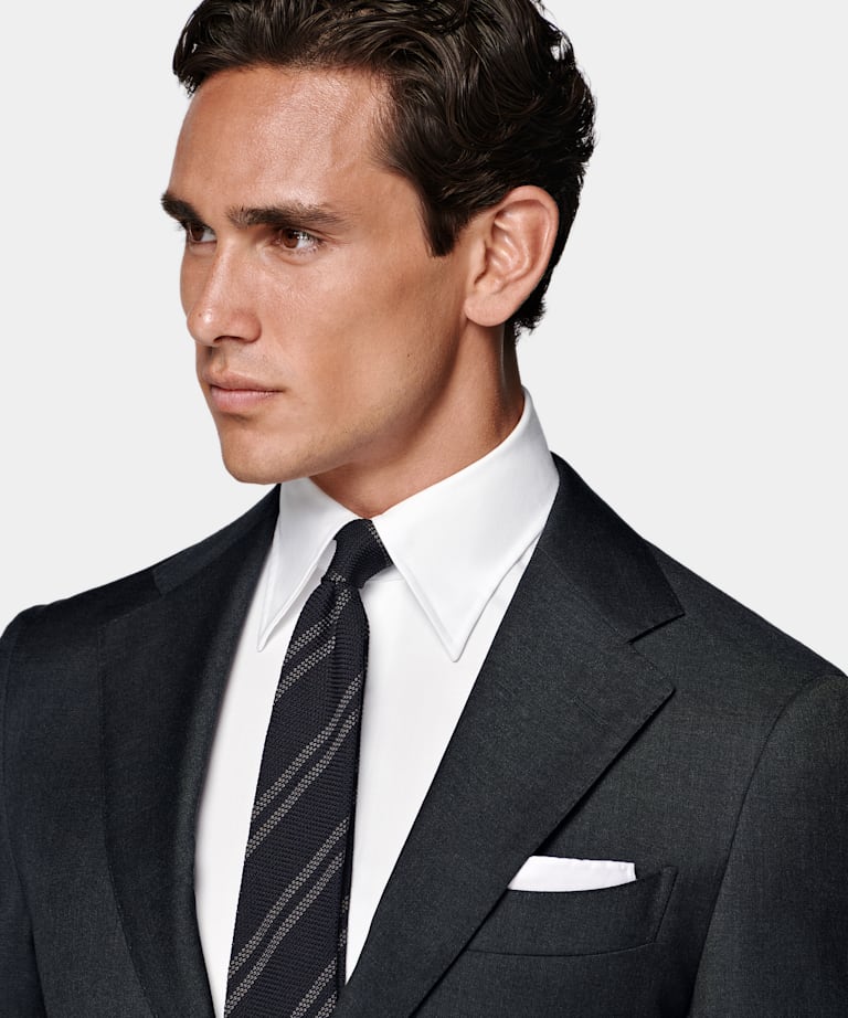 Dark Grey Perennial Tailored Fit Havana Suit