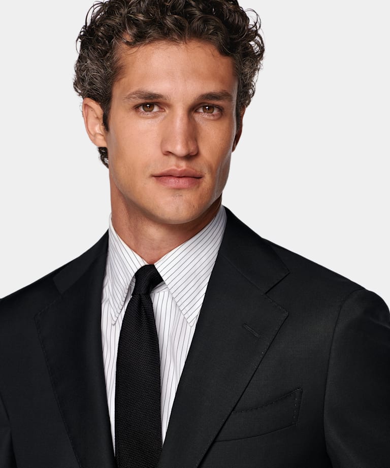 Black Perennial Tailored Fit Havana Suit
