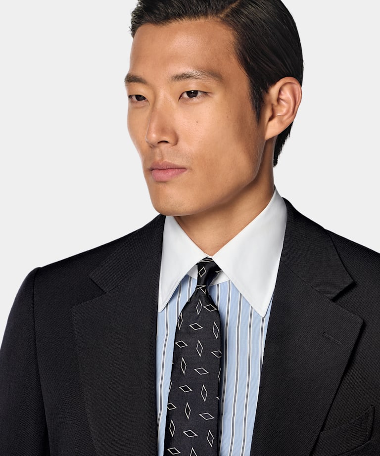 Navy Tailored Fit Milano Suit