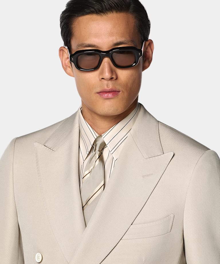 Light Brown Tailored Fit Milano Suit