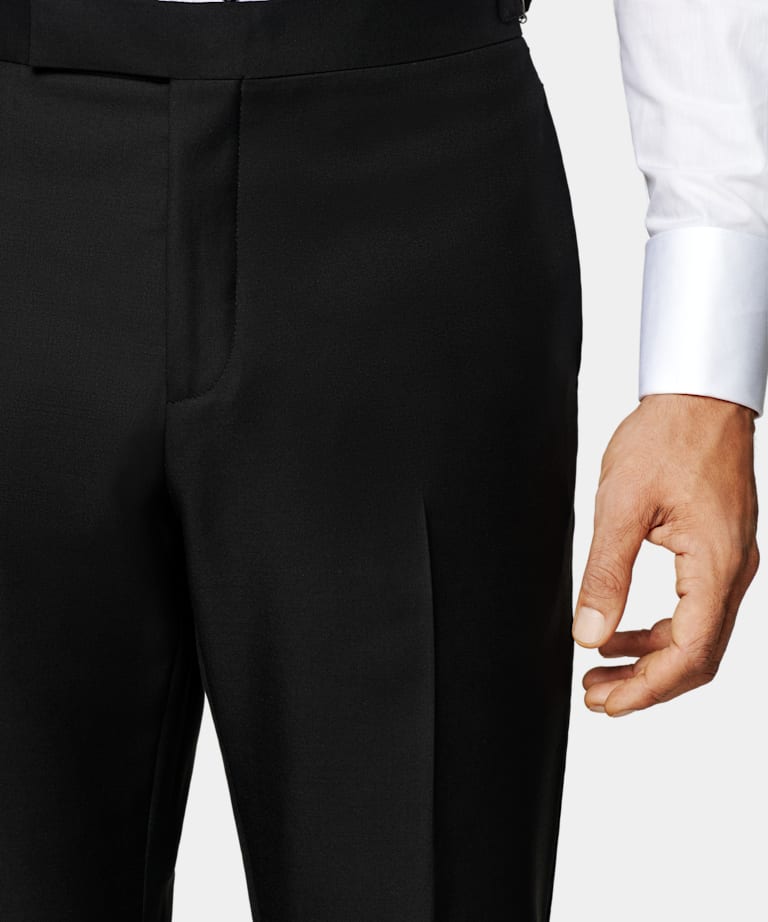Black Tailored Fit Lazio Tuxedo