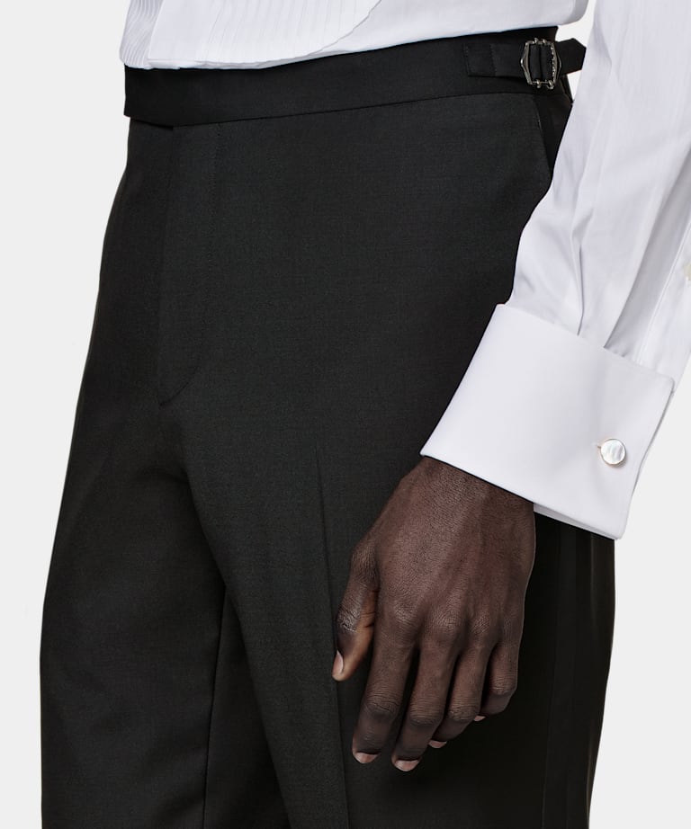 Black Tailored Fit Lazio Tuxedo
