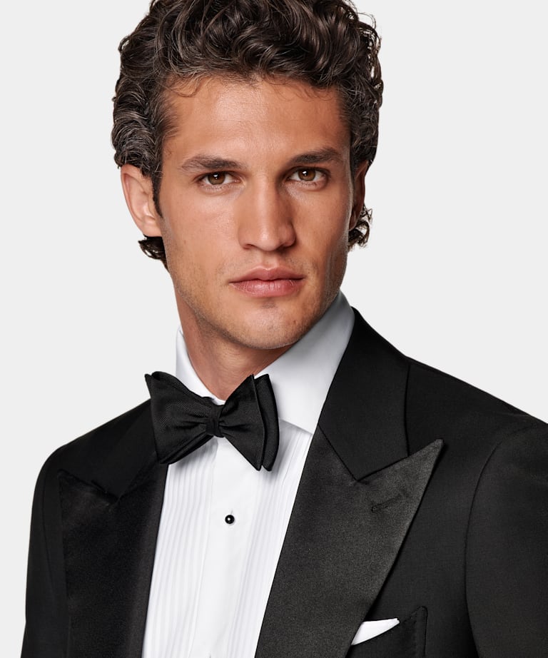 Black Three-Piece Tailored Fit Havana Tuxedo