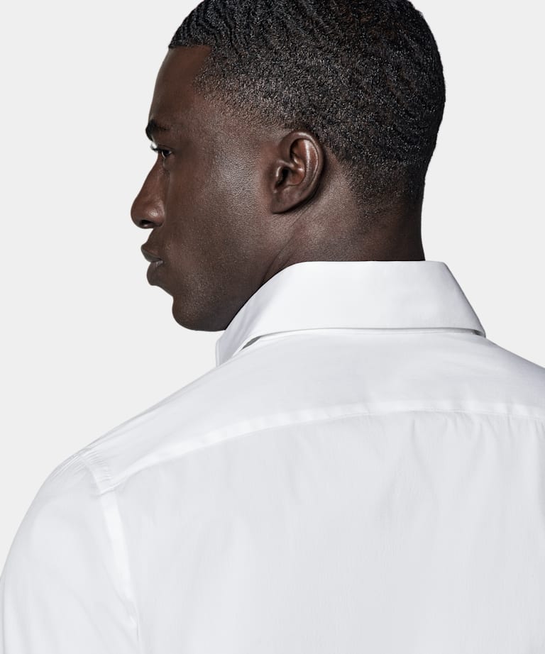 White Poplin Extra Slim Fit Shirt