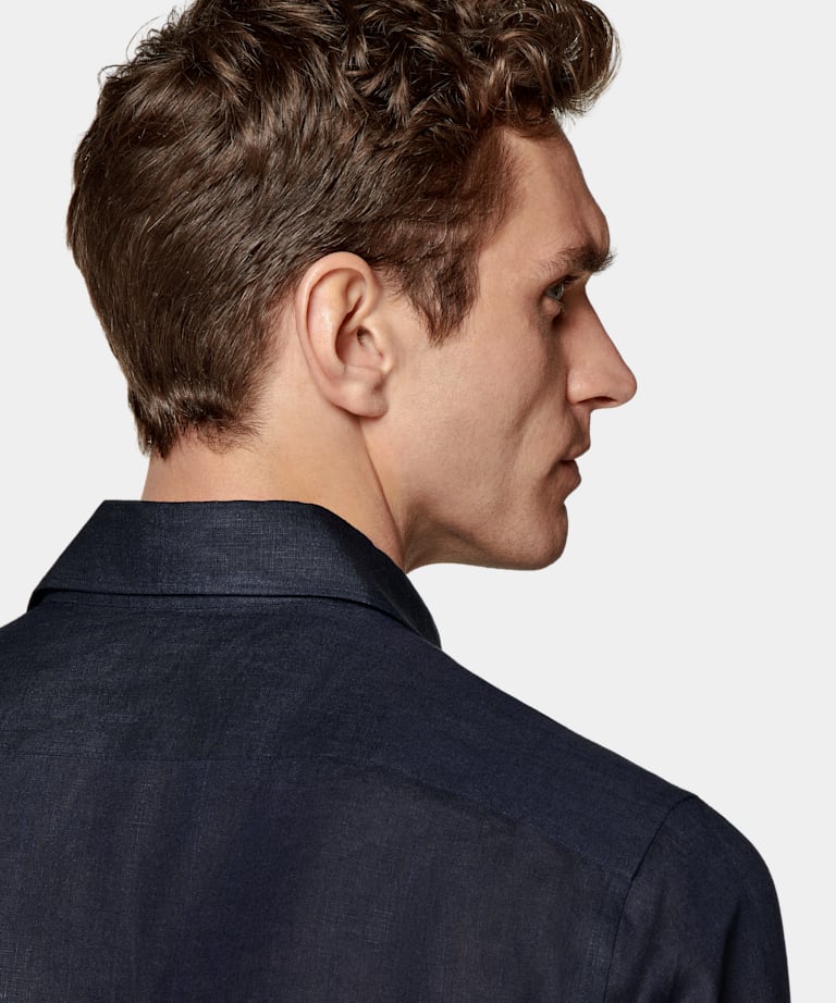 Navy Slim Fit Shirt
